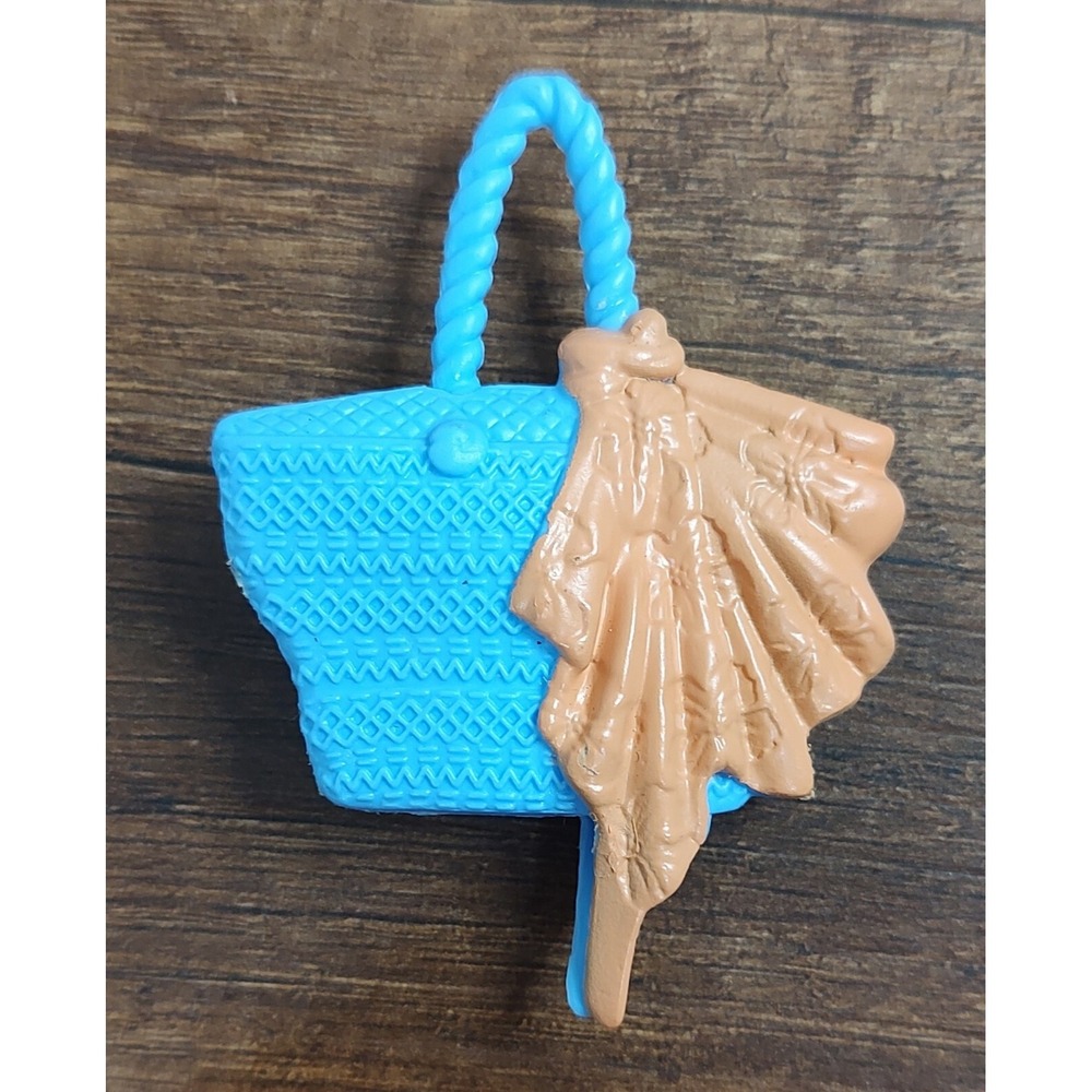 Barbie Model Muse Fashionista Bag Blue And Peach Tote Bag Doll Accessory Z11
